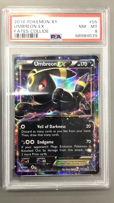 2016 Pokemon Xy Fates Collide 55 Umbreon Ex PSA 8
