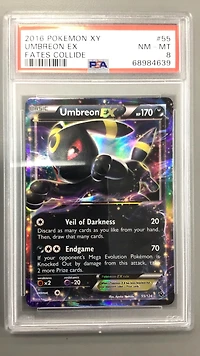 2016 Pokemon Xy Fates Collide 55 Umbreon Ex PSA 8