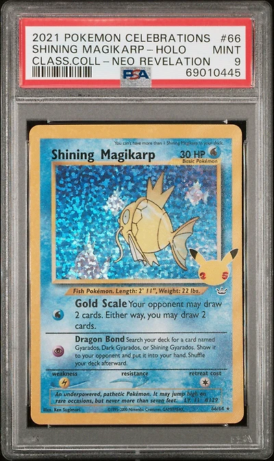 2021 Pokemon Celebrations Classic Collection 66 Shining Magikarp PSA