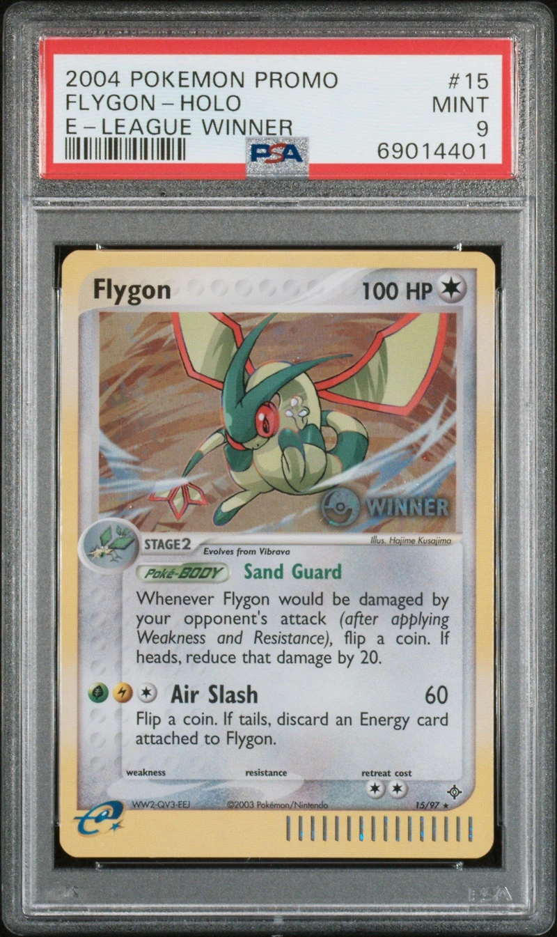 2004 Pokemon Promo 15 Flygon-holo E-league Winner PSA