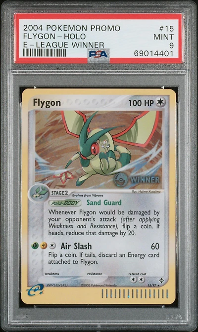 2004 Pokemon Promo 15 Flygon-holo E-league Winner PSA