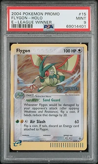 2004 Pokemon Promo 15 Flygon-holo E-league Winner PSA