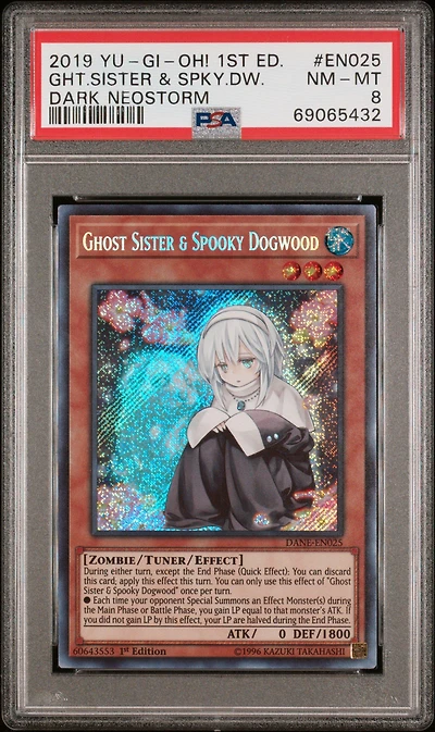 2019 Yu-gi-oh! Dane-dark Neostorm En025 Ght.sister & Spky.dw. PSA 8