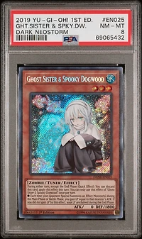 2019 Yu-gi-oh! Dane-dark Neostorm En025 Ght.sister & Spky.dw. PSA 8