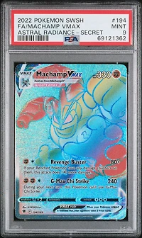 2022 Pokemon Sword & Shield Astral Radiance 194 Full Art/machamp Vmax Secret PSA 9