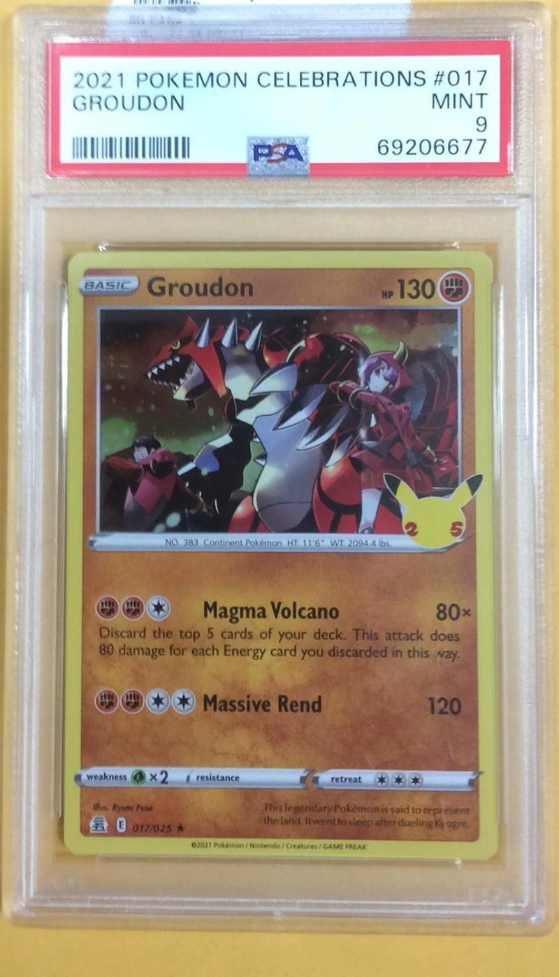 2021 Pokemon Celebrations 017 Groudon PSA