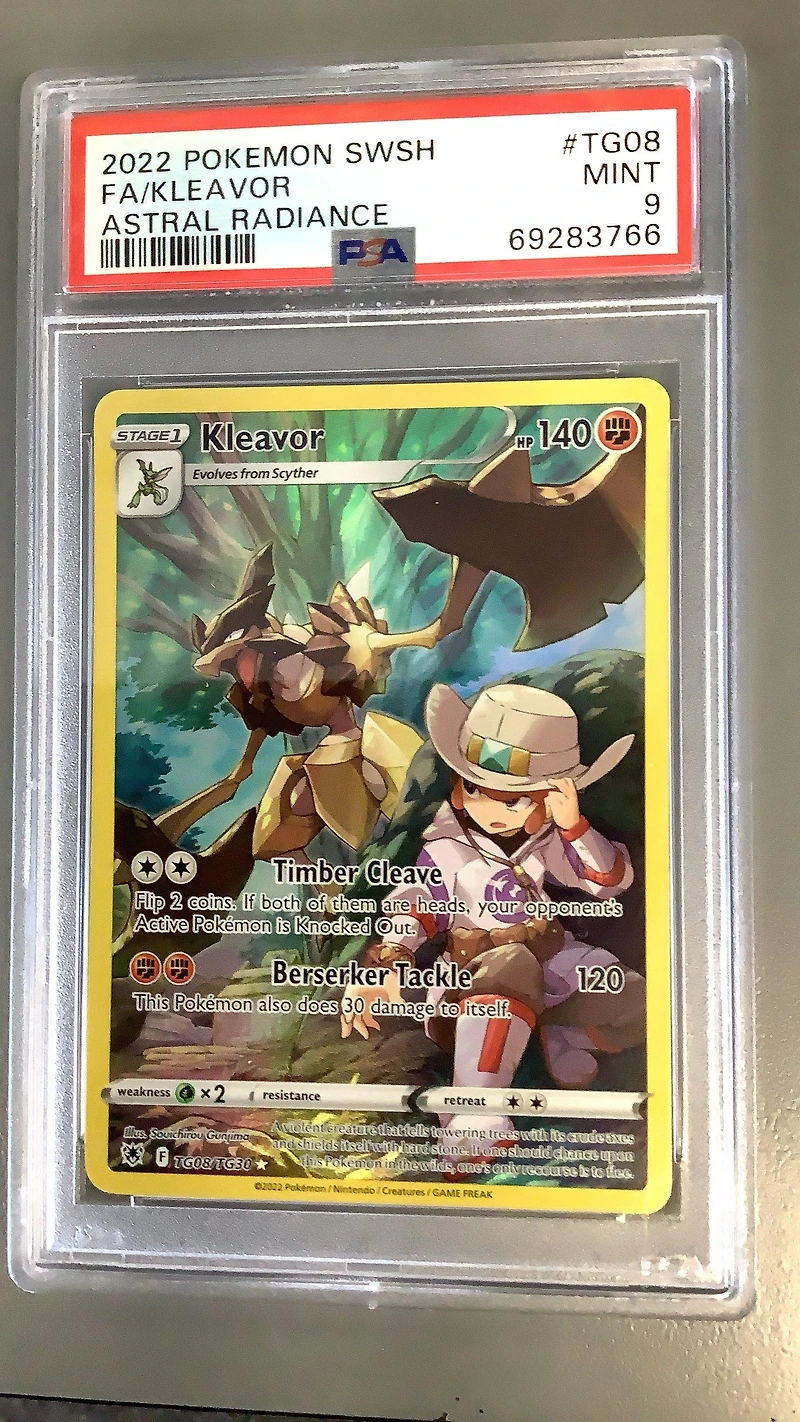 2022 Pokemon Sword & Shield Astral Radiance Tg08 Fa/kleavor PSA 9
