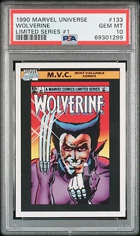 1990 Marvel Universe 133 Wolverine Limited Series #1 PSA 10