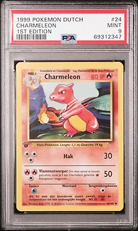 1999 Pokemon Dutch 24 Charmeleon 1st Edition PSA 9
