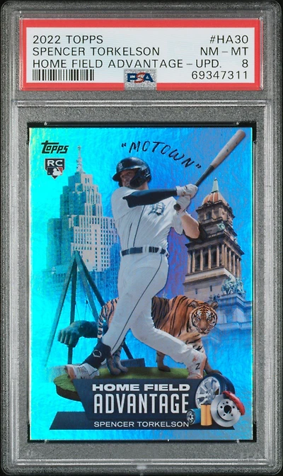 2022 Topps Home Field Advantage Ha30 Spencer Torkelson PSA 8