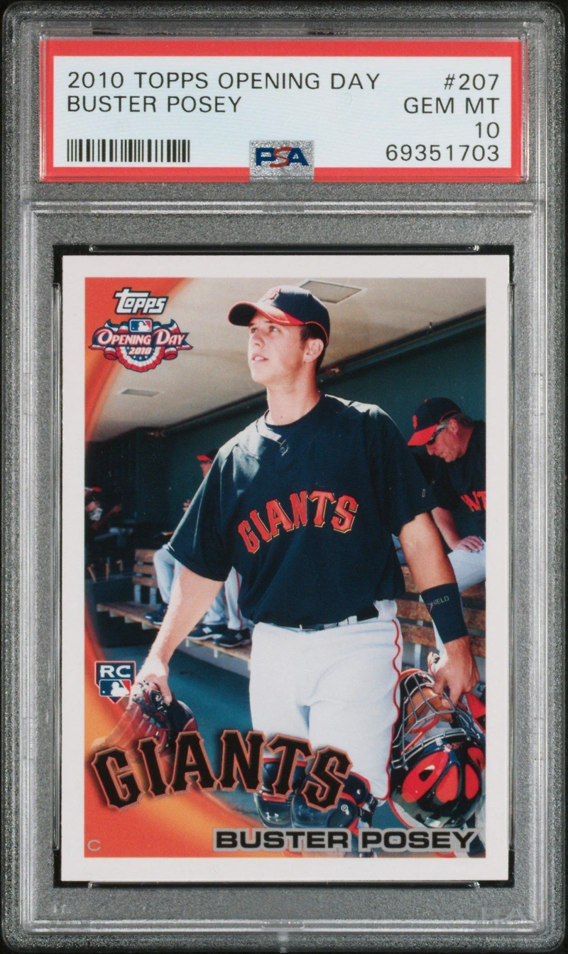 2010 Topps Opening Day 207 Buster Posey PSA 10