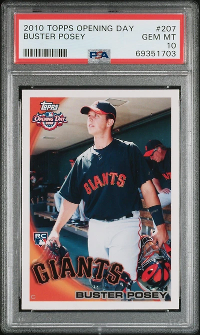 2010 Topps Opening Day 207 Buster Posey PSA 10