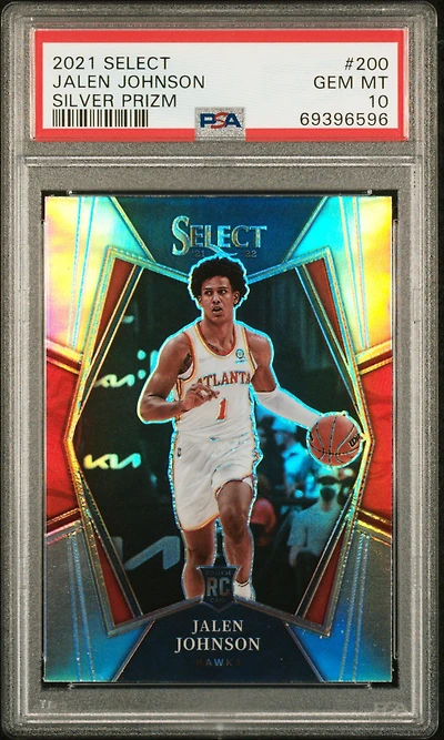 2021 Panini Select 200 Jalen Johnson Silver Prizm PSA 10