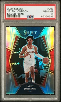 2021 Panini Select 200 Jalen Johnson Silver Prizm PSA 10