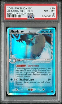 2006 Pokemon Ex Dragon Frontiers 90 Altaria Ex-holo PSA 8