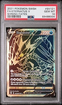 2021 Pokemon Sword & Shield Shining Fates Sv121 Fa/eternatus V PSA 10