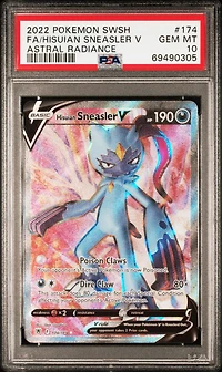 2022 Pokemon Sword & Shield Astral Radiance 174 Full Art/hisuian Sneasler PSA 10