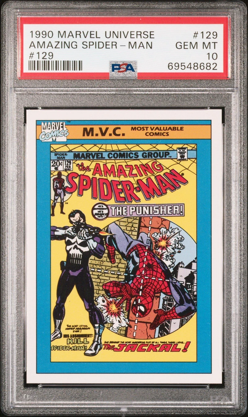 1990 Marvel Universe 129 Amazing Spider-man #129 PSA 10