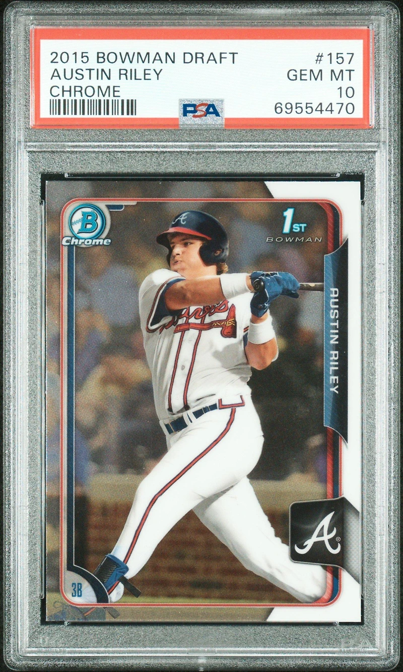 2015 Bowman Draft 157 Austin Riley Chrome PSA 10