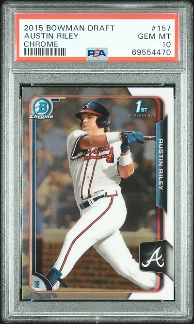 2015 Bowman Draft 157 Austin Riley Chrome PSA 10