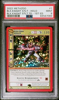 2022 Metazoo Black Knight Satellite Theme Deck 1 Blk.knight Stlt PSA 9