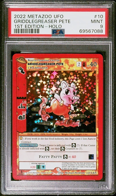 2022 Metazoo Ufo 10 Griddlegreaser Pete PSA 9