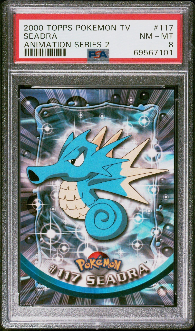 2000 Topps Pokemon Tv Animation Series 2 117 Seadra PSA 8