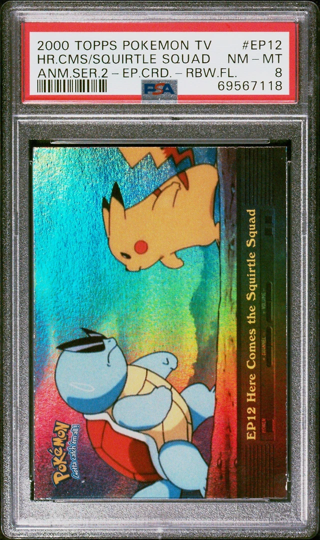 pokemon episode cards Pokmon Card TV Animation #EP1 I Choose You Blue Logo 1st Print ENG L0 AGS Collectibles GameStop 2000 Topps Pokemon Tv