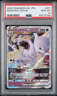 2022 Pokemon Go Japanese 031 Mewtwo Vstar PSA 10