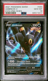 2021 Pokemon Sword & Shield Evolving Skies 094 Umbreon V PSA