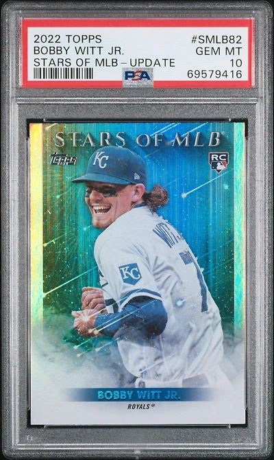 2022 Topps Stars Of Mlb Smlb82 Bobby Witt Jr. Update PSA 10