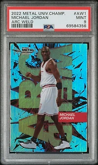 2021 Skybox Metal Universe Champions Arc Weld Aw1 Michael Jordan PSA 9