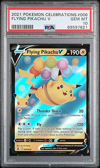 2021 Pokemon Celebrations 006 Flying Pikachu V PSA