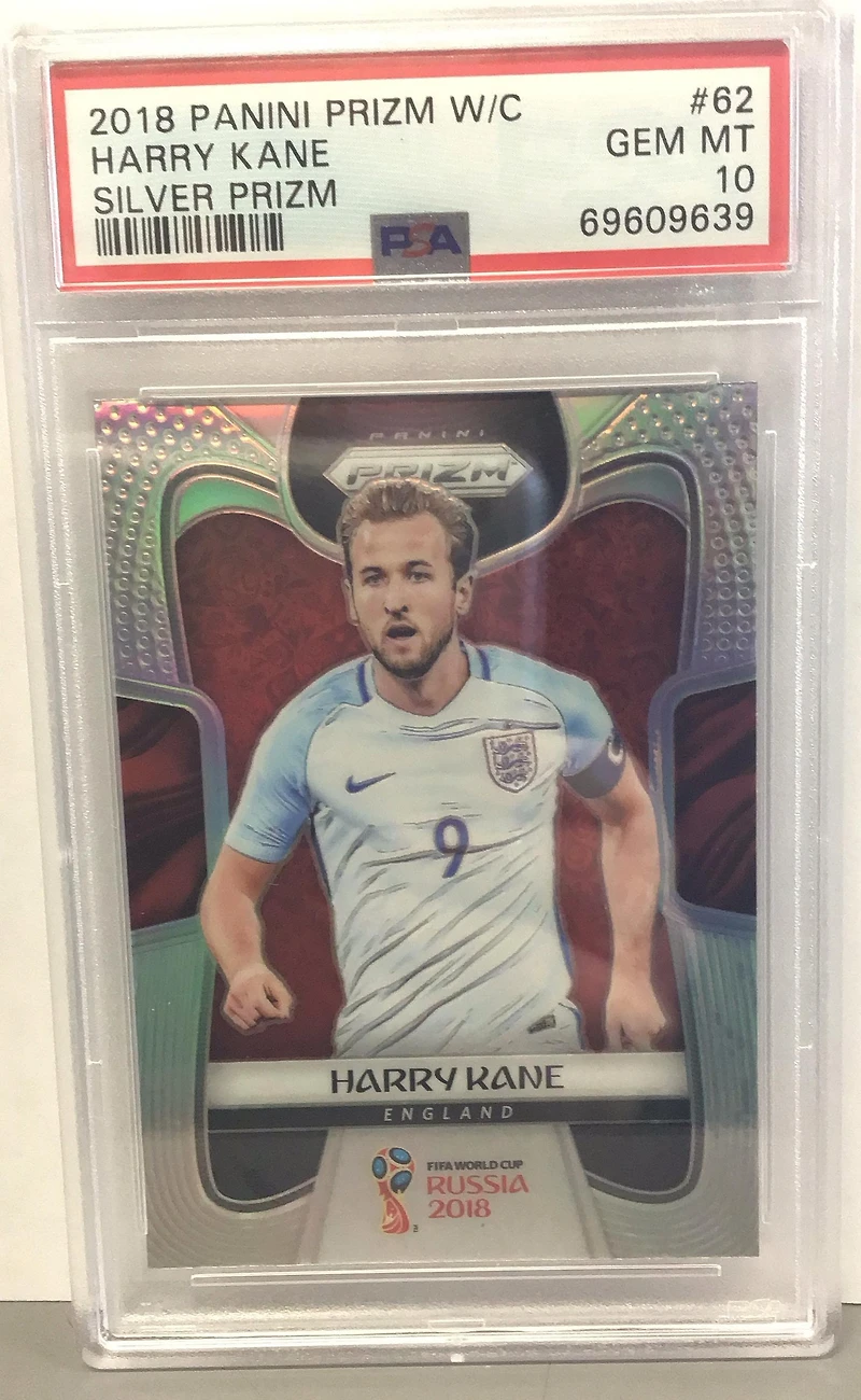 2018 Panini Prizm World Cup 62 Harry Kane Silver Prizm PSA 10