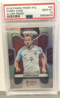 2018 Panini Prizm World Cup 62 Harry Kane Silver Prizm PSA 10