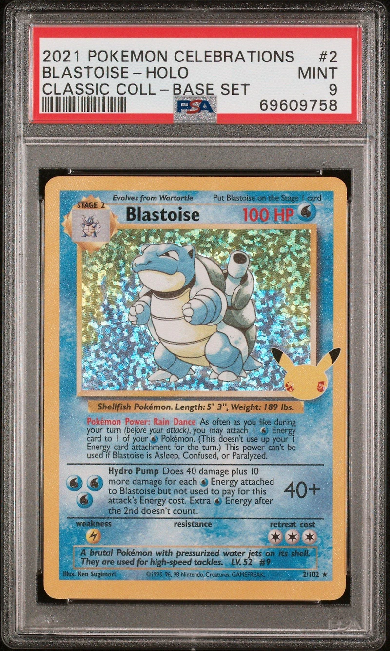 2021 Pokemon Celebrations Classic Collection 2 Blastoise-holo PSA