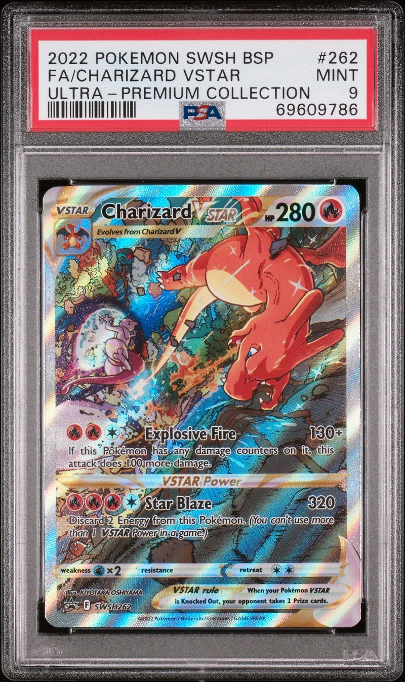 2022 Pokemon Swsh Black Star Promo 262 Full Art/charizard Vstar Sword & Shield Ultra-premium Collection-charizard PSA