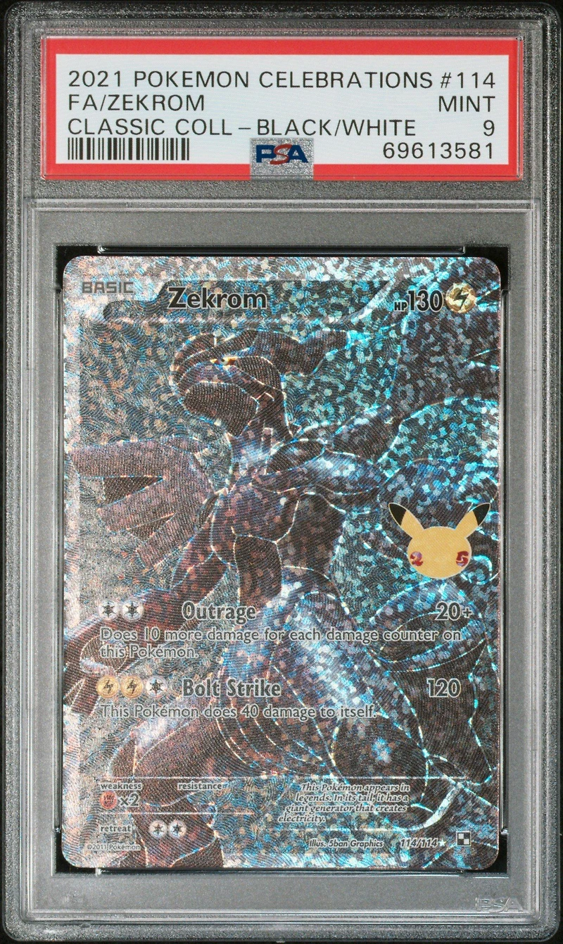 2021 Pokemon Celebrations Classic Collection 114 Full Art/zekrom PSA