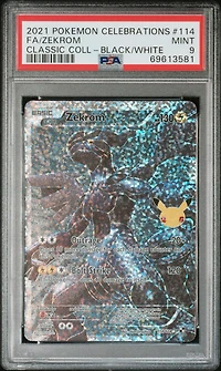 2021 Pokemon Celebrations Classic Collection 114 Full Art/zekrom PSA