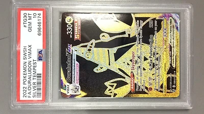 2022 Pokemon Sword & Shield Silver Tempest Tg30 Full Art/duraludon Vmax PSA