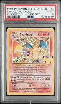 2021 Pokemon Celebrations Classic Collection 4 Charizard-holo PSA