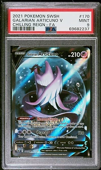2021 Pokemon Sword & Shield Chilling Reign Galarian Articuno V PSA