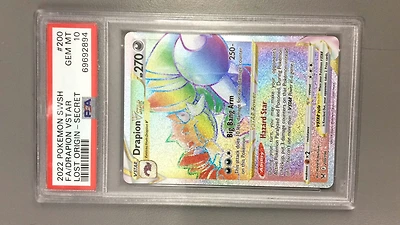 2022 Pokemon Sword & Shield Lost Origin 200 Full Art/drapion Vstar Secret PSA 10