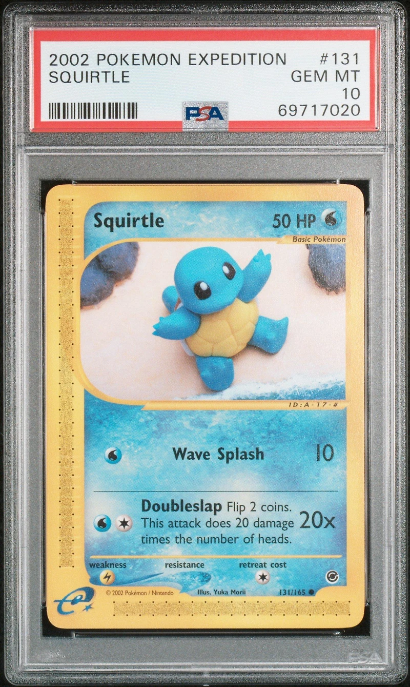 2002 Pokemon Expedition 131 Squirtle PSA 10