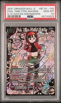 2021 Dragon Ball Super Card Game Series 15 Saiyan Showdown Bt15-155 Pan, Tm Patrol Maiden PSA 10
