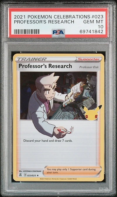2021 Pokemon Celebrations 023 Professor's Research PSA