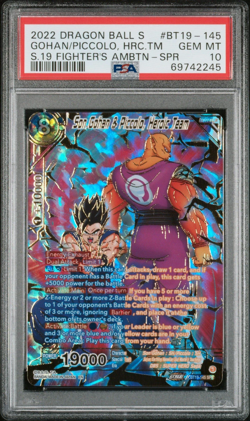 2022 Dragon Ball Super Card Game Series 19 Fighter's Ambition Bt19-145 Son Gohan & Piccolo