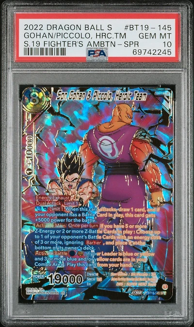 2022 Dragon Ball Super Card Game Series 19 Fighter's Ambition Bt19-145 Son Gohan & Piccolo
