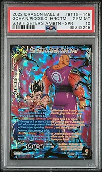 2022 Dragon Ball Super Card Game Series 19 Fighter's Ambition Bt19-145 Son Gohan & Piccolo