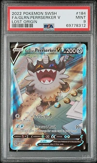 2022 Pokemon Sword & Shield Lost Origin 184 Full Art/galarian Perrserker V PSA